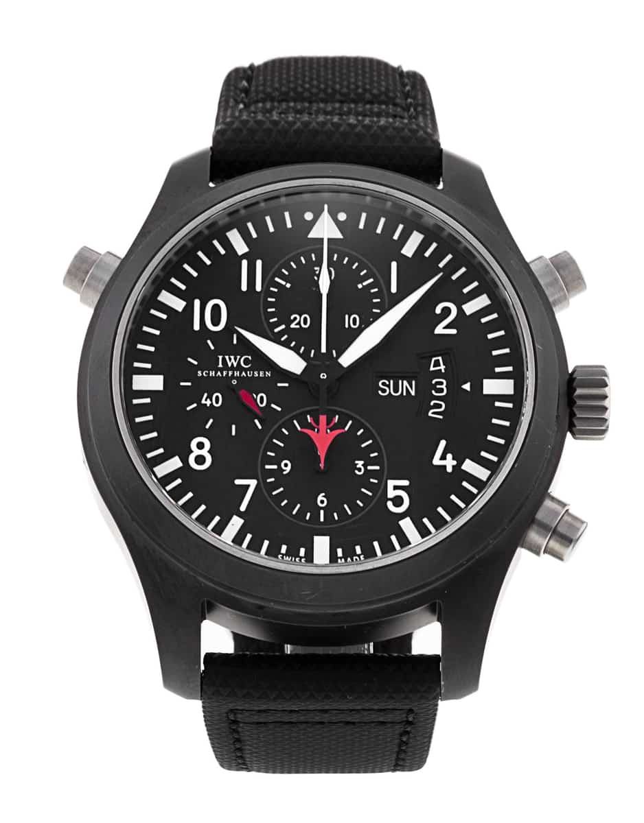 Pre Owned IWC Pilot s Double Chrono IW379901 Watch Watchfinder Co